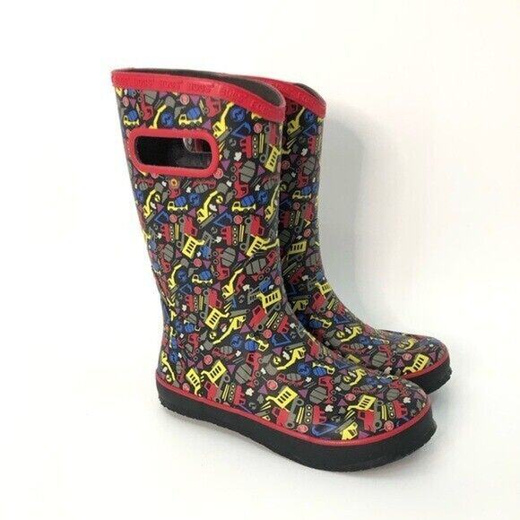 Bogs 4 Trucks Rain Boots handles black red blue bloom 0925 classic cars
